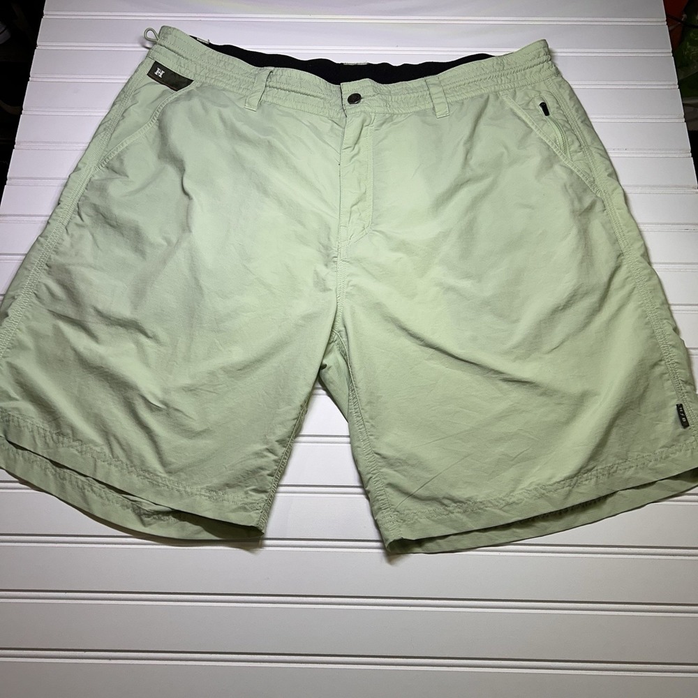 Howler Brothers Horizon Hybrid 2.0 Shorts Mens 40 Mint Green Nylon Ripstop Swim - Picture 2 of 15